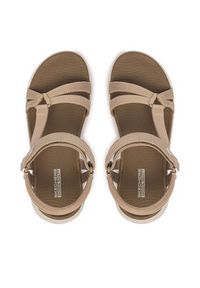 skechers - Skechers Sandały GO WALK FLEX SANDAL 141451/TPE Beżowy. Kolor: beżowy. Materiał: materiał #5