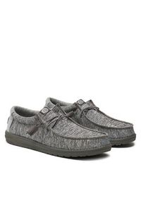 Hey dude - Hey Dude Mokasyny Wally 40536-025 Szary. Kolor: szary. Materiał: materiał #3