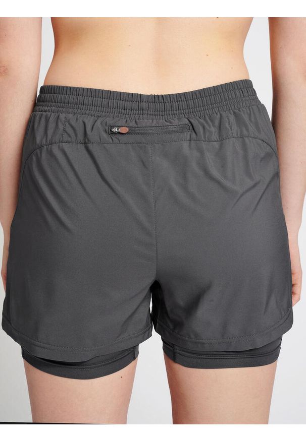 NewLine - Damskie spodenki 2 w 1 Newline. Kolor: szary. Sport: fitness