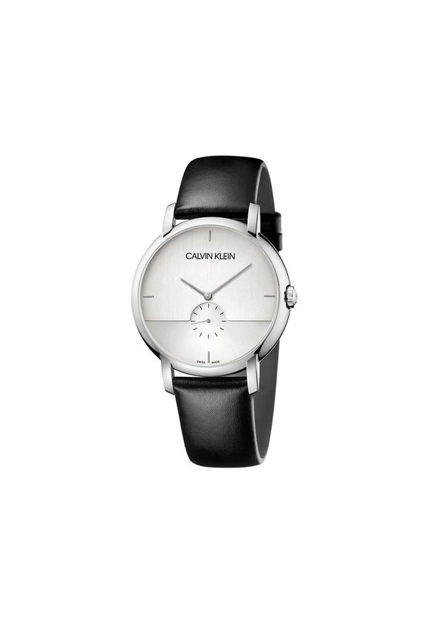 Calvin Klein - CALVIN KLEIN PROMOCJA ZEGAREK Established K9H2X1C6. Materiał: skóra. Styl: klasyczny, elegancki