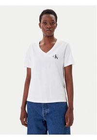 Calvin Klein Jeans Komplet 2 t-shirtów LV047C906G Biały Regular Fit. Kolor: biały. Materiał: bawełna