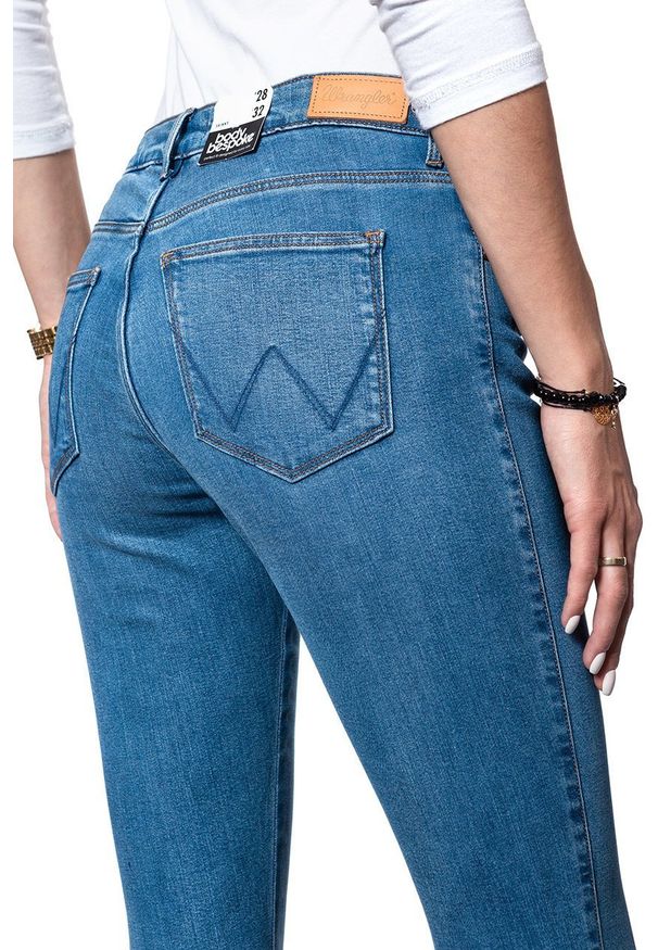Wrangler - WRANGLER SKINNY DAMSKIE SPODNIE JEANSOWE SOFT WORN W28KJE12P 112128280