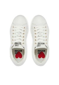 Love Moschino - LOVE MOSCHINO Sneakersy JA15054G1MIA410A Biały. Kolor: biały. Materiał: skóra #3