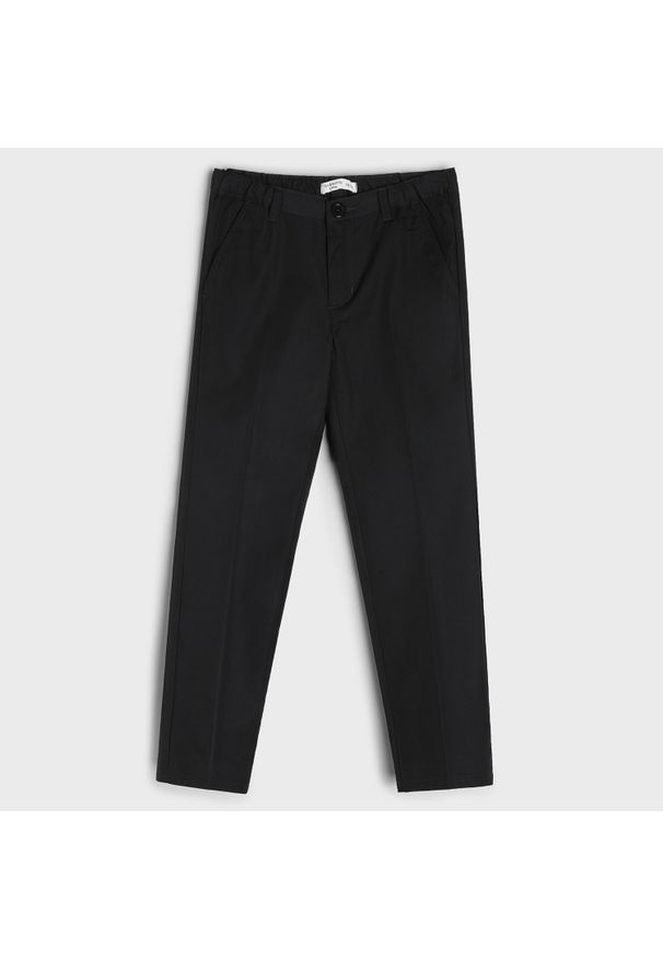 Sinsay - Spodnie chino - Czarny. Kolor: czarny