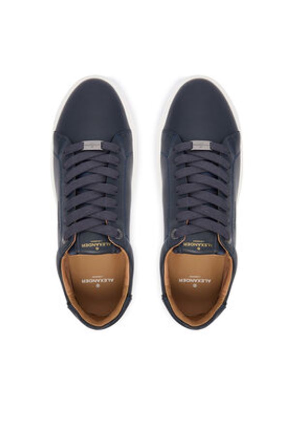 Alexander Smith Sneakersy London ALBCLDM-9012-BLE Granatowy. Kolor: niebieski. Materiał: skóra