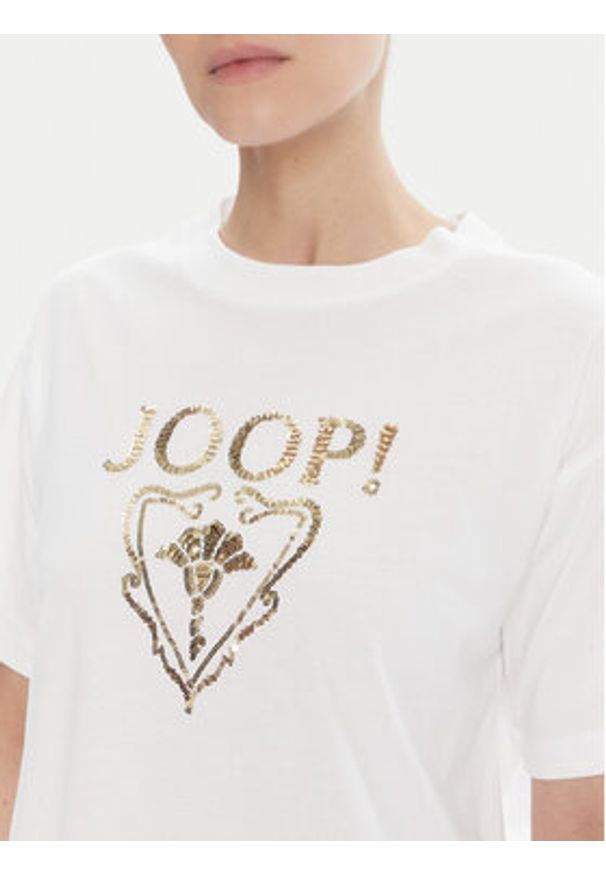 JOOP! T-Shirt 58 253JE58Tomma 30047768 Biały Regular Fit. Kolor: biały. Materiał: bawełna