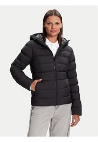 Tommy Jeans Kurtka puchowa DW0DW21617 Czarny Slim Fit. Kolor: czarny. Materiał: syntetyk #1