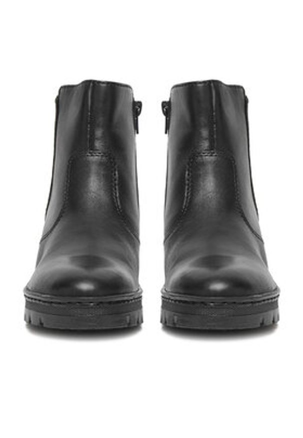 Rieker Botki CEO-X9165-01 Czarny. Kolor: czarny. Materiał: skóra