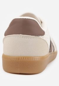 Born2be - Brązowe Sneakersy Kultowe Tenisówki z Plecioną Strukturą Loraebelle. Nosek buta: okrągły. Zapięcie: sznurówki. Kolor: brązowy. Materiał: skóra, materiał. Obcas: na obcasie. Wysokość obcasa: niski #8