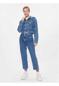 Tommy Jeans Kurtka jeansowa Claire DW0DW16096 Niebieski Regular Fit. Kolor: niebieski. Materiał: bawełna