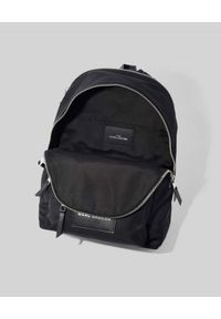 THE MARC JACOBS - Czarny plecak The Zipper Backpack. Kolor: czarny. Materiał: materiał. Wzór: aplikacja #2