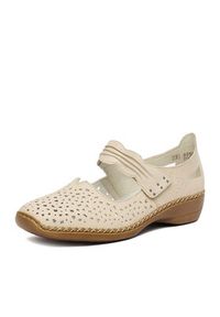 Rieker Półbuty CEO-41399-60 Beżowy. Kolor: beżowy. Materiał: skóra #5