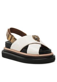 Kurt Geiger Klapki 225-Orson Cross Strap Sandal 9992241109 Écru #1