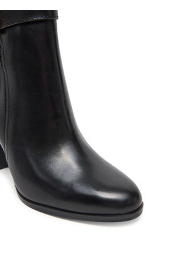 Lauren Ralph Lauren - LAUREN RALPH LAUREN Botki 802974474001 Czarny. Kolor: czarny. Materiał: skóra