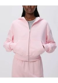 Reserved - Rozpinana bluza - pastelowy róż. Kolor: różowy. Materiał: dzianina, bawełna #1