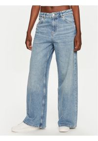 Hugo Jeansy Galeva 50519915 Niebieski Wide Leg. Kolor: niebieski