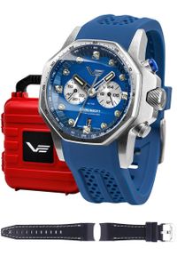 Zegarek męski Vostok Europe VK64-640A700S niebieski. Kolor: niebieski #1