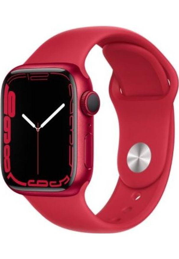 APPLE - Smartwatch Apple Watch 7 GPS 41mm Czerwony (MKN23WB/A). Rodzaj zegarka: smartwatch. Kolor: czerwony