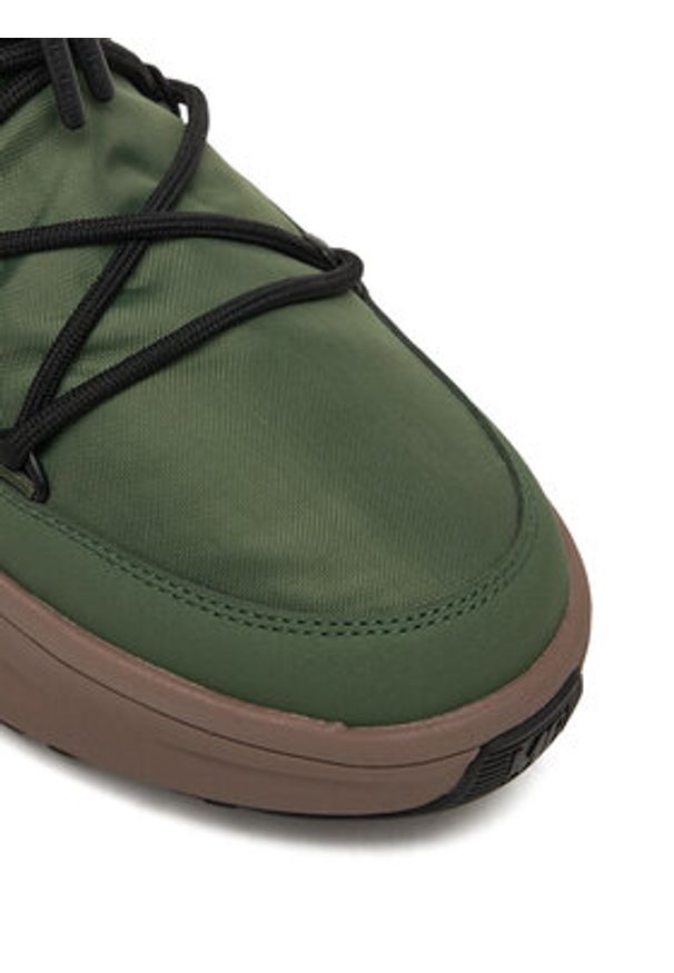 Moon Boot Śniegowce 80D2490010 Zielony. Kolor: zielony. Materiał: skóra