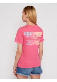 Converse T-Shirt Exploration Team 10022260-A03 Różowy Standard Fit. Kolor: różowy. Materiał: bawełna