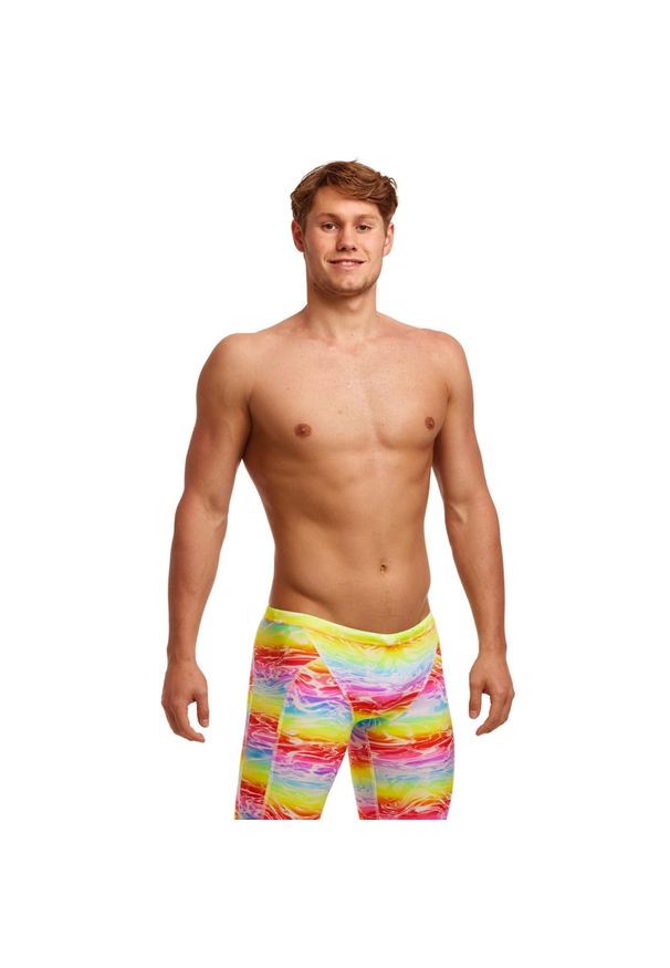 FUNKY TRUNKS - Spodenki kąpielowe męskie do pływania treningowe na basen Funky Trunks Jammer. Kolor: wielokolorowy