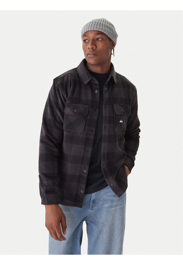 Quiksilver Kurtka przejściowa EQYPF03075 Czarny Regular Fit. Kolor: czarny. Materiał: syntetyk