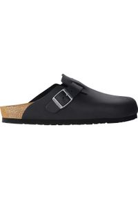 Buty do chodzenia męskie Birkenstock Boston. Zapięcie: bez zapięcia. Kolor: czarny. Materiał: syntetyk, materiał. Szerokość cholewki: normalna. Sport: turystyka piesza