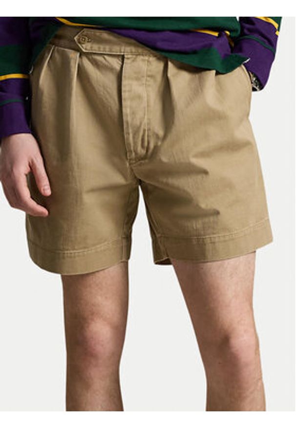 Polo Ralph Lauren Szorty materiałowe 710B20886003 Khaki Relaxed Fit. Kolor: brązowy. Materiał: bawełna