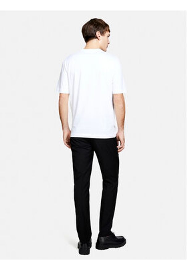 Sisley T-Shirt 3I1XS103I Biały Regular Fit. Kolor: biały. Materiał: bawełna