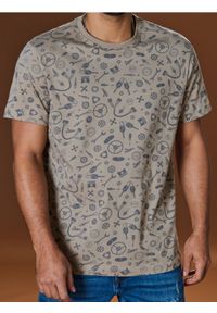 Sinsay - Koszulka z nadrukiem allover - Inny. Wzór: nadruk #1