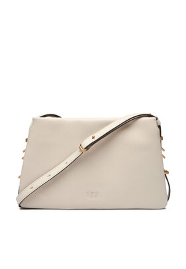 Pinko - PINKO Torebka Triplet Mini AI 25-26 PLTT 105883 A0QO Écru. Materiał: skórzane