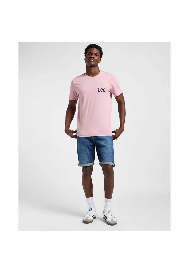 Lee - MESKA KOSZULKA LEE MEDIUM WOBBLY LEE TEE SOFT MAUVE 112364536