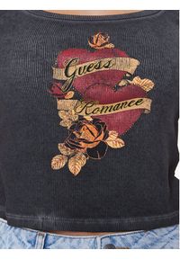 Guess T-Shirt Romance W3RI07 KA0H1 Czarny Slim Fit. Kolor: czarny. Materiał: bawełna #5