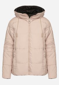 Born2be - Czarna Dwustronna Kurtka Pikowana Ozdobiona Sznurkami Mivvena. Okazja: na co dzień. Kolor: czarny. Materiał: jeans. Długość rękawa: długi rękaw. Długość: długie. Wzór: aplikacja. Styl: casual #4