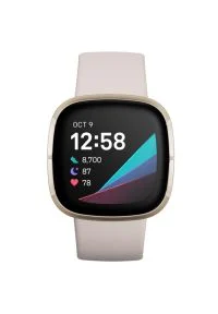 Smartwatch FITBIT Sense Beżowy. Rodzaj zegarka: smartwatch. Kolor: beżowy. Materiał: skóra. Styl: elegancki #1