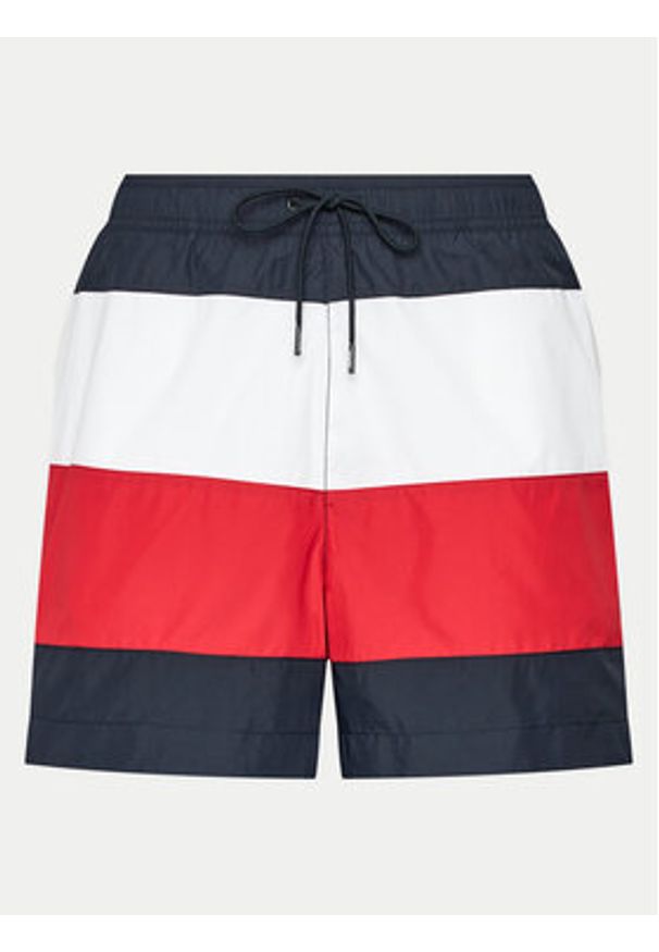 TOMMY HILFIGER - Tommy Hilfiger Szorty kąpielowe UM0UM03263 Kolorowy Regular Fit. Materiał: syntetyk. Wzór: kolorowy