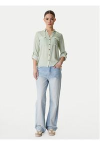 Vero Moda Koszula Bumpy 10275283 Zielony Regular Fit. Kolor: zielony. Materiał: wiskoza #3