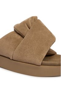 Inuikii Klapki Soft Crossed 1004.003.0401 Beżowy. Kolor: beżowy. Materiał: skóra, zamsz #6