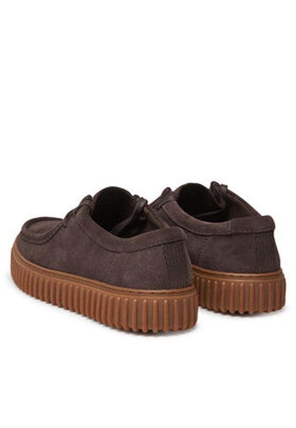 Clarks Półbuty Torhill Lo 26181386 Brązowy. Kolor: brązowy. Materiał: skóra
