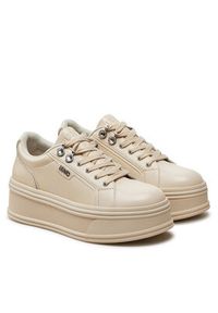 Liu Jo Sneakersy Selma 11 BF4073 P0102 Beżowy. Kolor: beżowy. Materiał: skóra #5