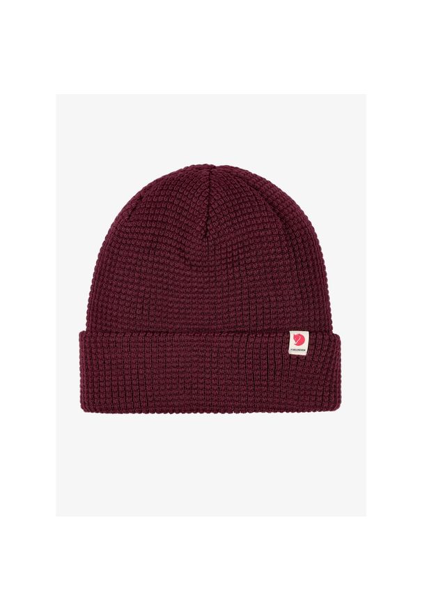 Fjällräven - Czapka zimowa Fjallraven Tab Hat - dark garnet. Kolor: fioletowy. Sezon: zima