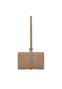 Calvin Klein Portfel Emblem Hw Pebble Wallet On Strap LV04F1130G Beżowy. Kolor: beżowy. Materiał: skóra #1