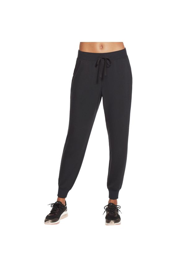 skechers - Spodnie sportowe damskie Skechers Restful Jogger Pant. Kolor: czarny. Materiał: poliester, elastan. Sport: fitness