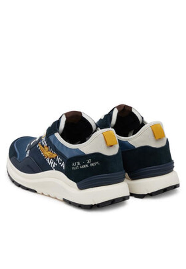 Aeronautica Militare Sneakersy 251SC286CT3543 Granatowy. Kolor: niebieski. Materiał: skóra, zamsz