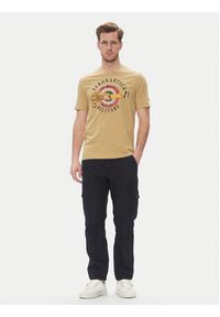 Aeronautica Militare T-Shirt 251TS2414J641 Beżowy Regular Fit. Kolor: beżowy. Materiał: bawełna #4