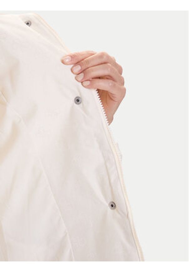 Guess Kurtka zimowa V5BL07 WGLW2 Écru Relaxed Fit. Materiał: syntetyk. Sezon: zima