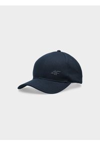 4f - Czapka z daszkiem strapback męska. Kolor: niebieski. Materiał: bawełna #1