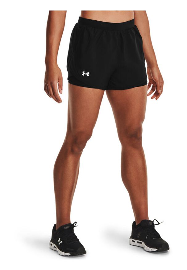 Under Armour Szorty sportowe Ua Fly By 2.0 2-in-1 1356200 Czarny Slim Fit. Kolor: czarny. Materiał: syntetyk