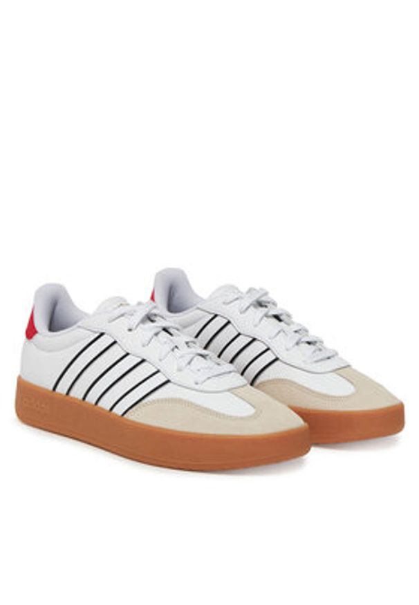 Adidas - adidas Sneakersy Barreda JH7106 Biały. Kolor: biały. Materiał: skóra