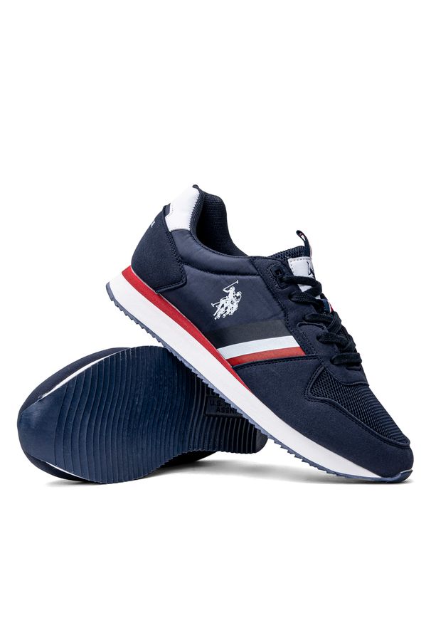 Sneakersy męskie granatowe U.S. Polo Assn Nobil006. Kolor: niebieski. Sezon: lato, jesień